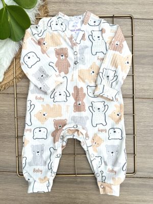 macacão, macacão ursinho, macacão estampado, macacao canelado