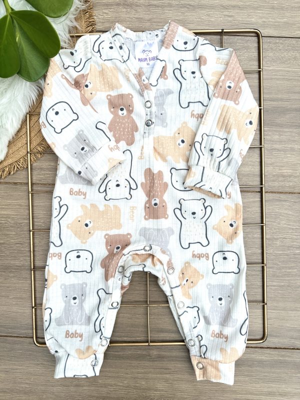 macacão, macacão ursinho, macacão estampado, macacao canelado