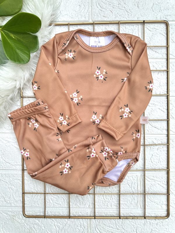 conjunto, conjuntos, conjunto termico, cojunto termico estampado, conjunto marrom flores